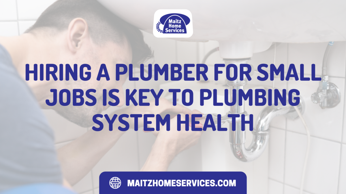 Hiring a Plumber for Small Jobs Is Key to Plumbing System Health