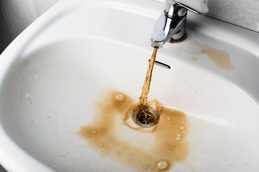 Discolored Brown Water Coming from Faucets