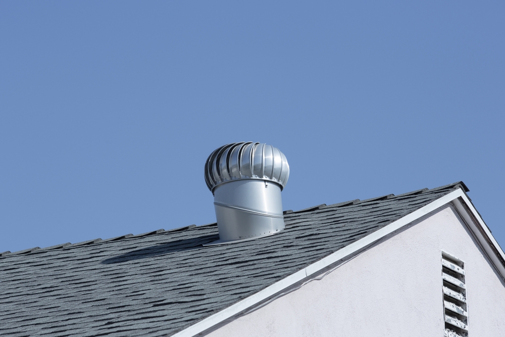 attic fan on the roof
